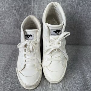 Rocket Dog Cheery Hi Women’s Size 9.5 White Canvas High Top Ankle Sneakers Foam